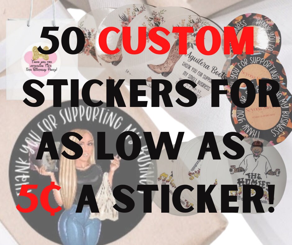 Square Matt Stickers Personalised Custom Printed Vinyl Decals Label Bulk 