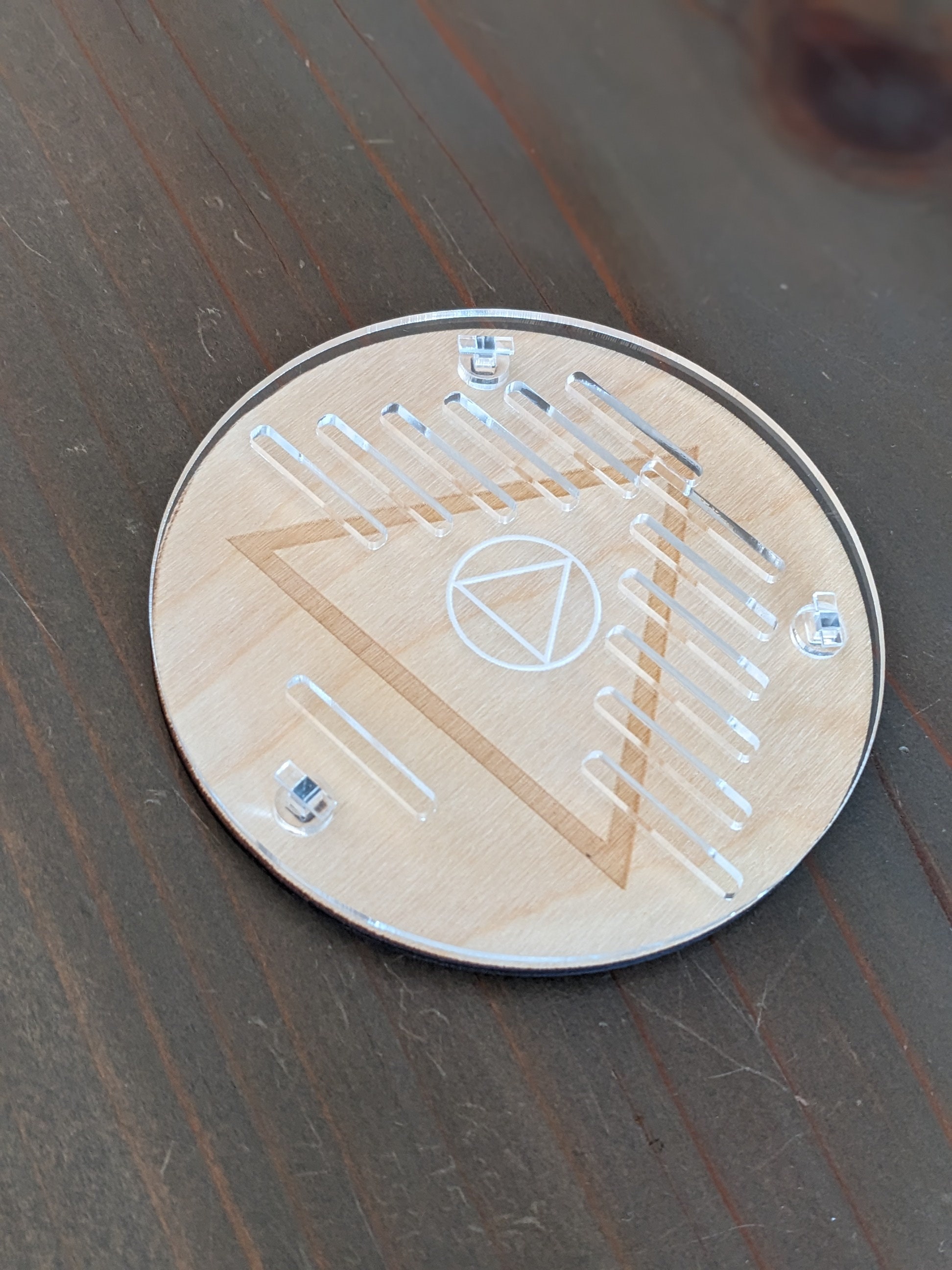 Wood Bottomed AA Chip Holder AA Coin Display Sobriety Gift Etsy