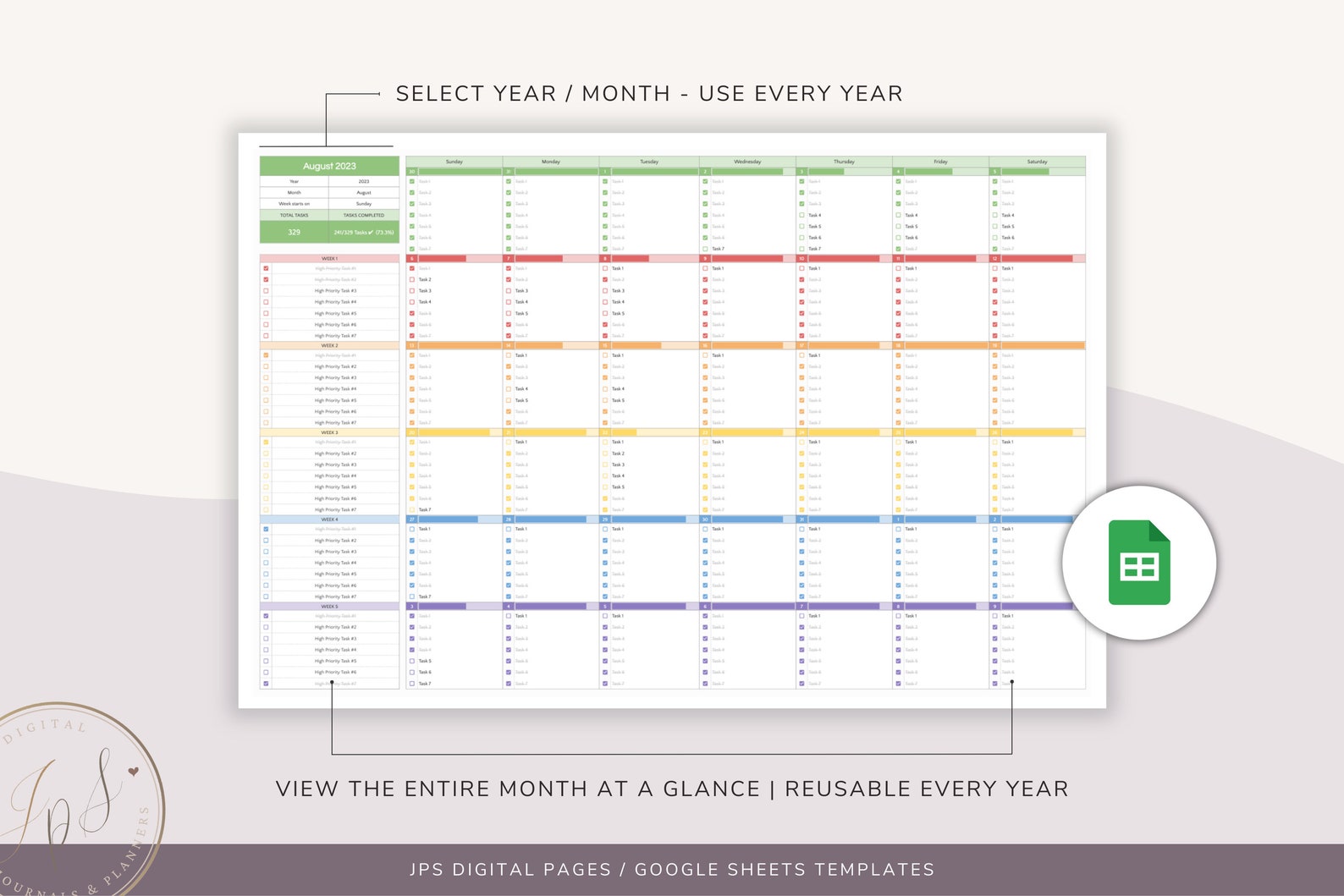 monthly-calendar-spreadsheet-template-google-sheets-template-etsy