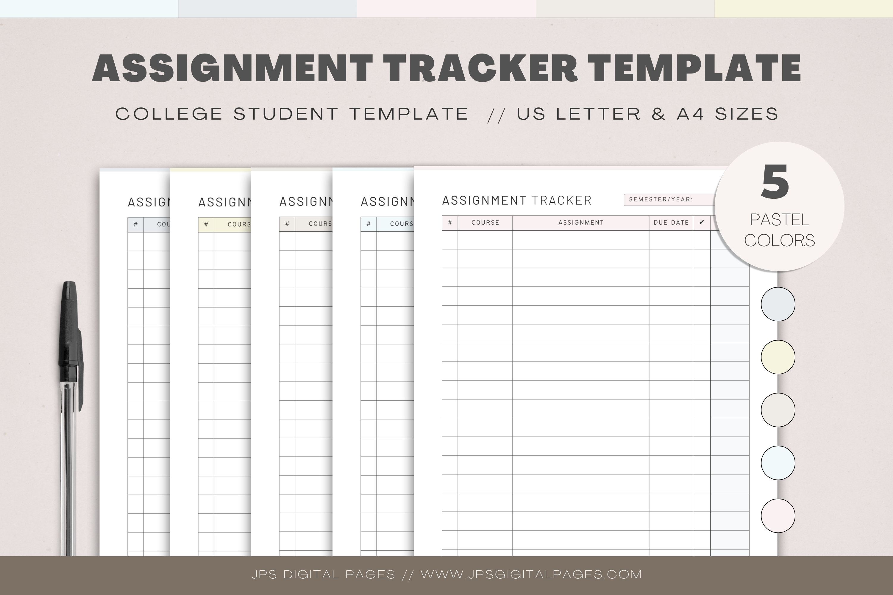 Class Assignments Template