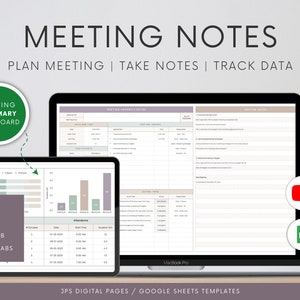 Weekly Meeting Notes Google Sheets Template Meeting Agenda, Minutes, and Action List Meeting Summary Dashboard Google Spreadsheet image 1