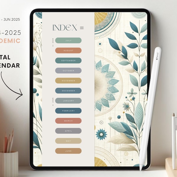 2025 Goodnotes Calendar Etsy