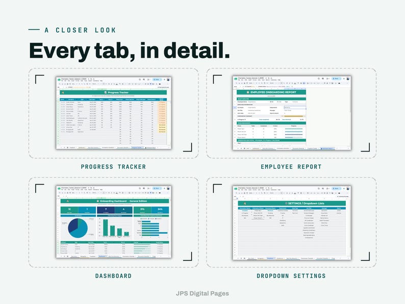 New Employee Onboarding Tracker | HR Manager Checklist (Google Sheets, Excel) image 8