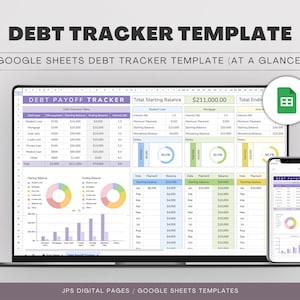 借金返済トラッカー - 月次借金管理用 Google スプレッドシート テンプレート - 借金返済トラッカー