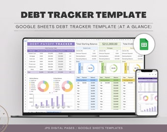 Debt Payment Tracker: Monthly Google Sheets Template