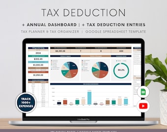Tax Deduction Tracker: Google Sheets Template, Business Tax Planning