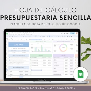 Planta de presupuesto mensal simples | Planta do Planilhas Google | Acompanhamento de receitas e despesas | Planta de planejamento