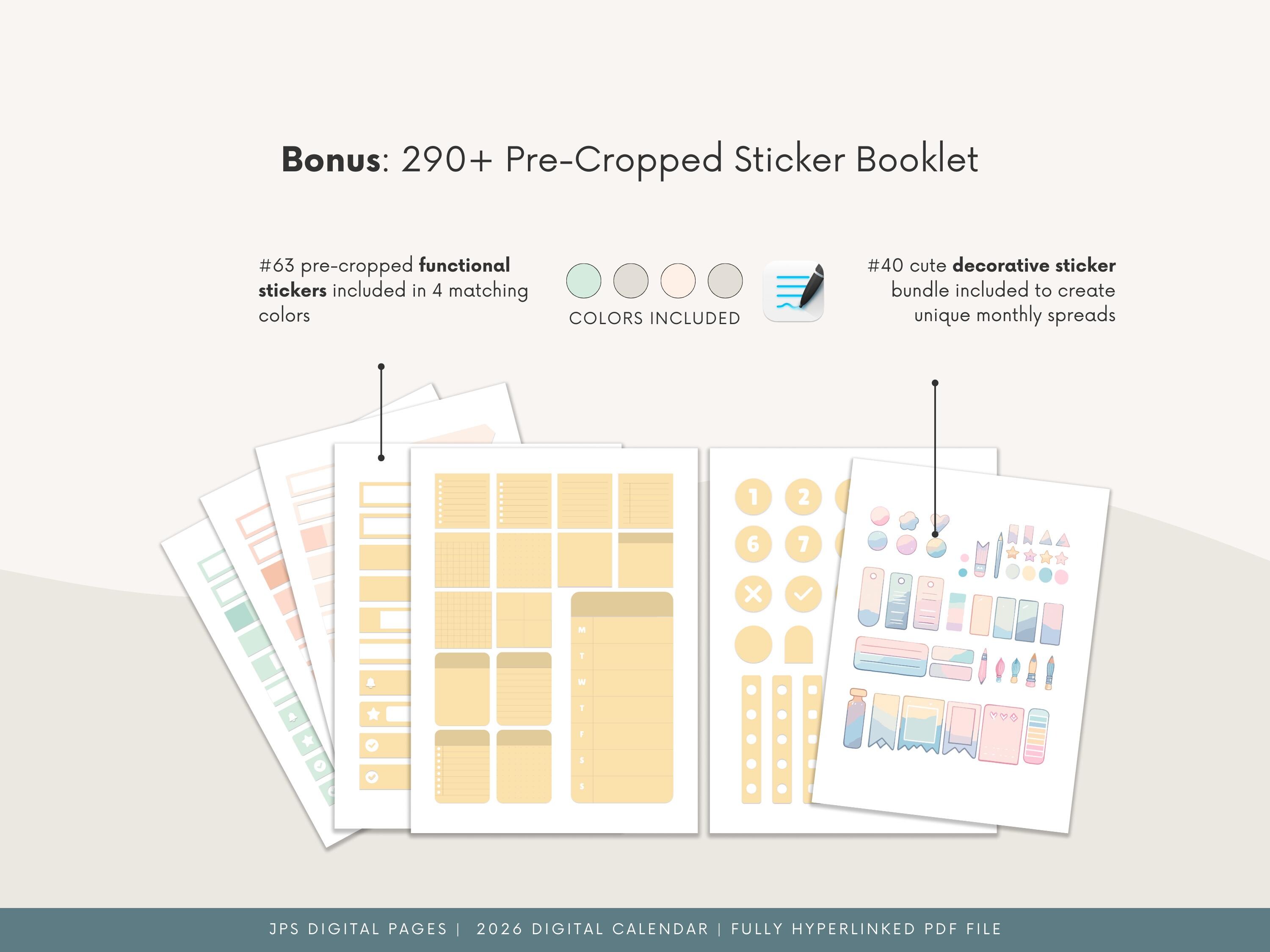 2026 Minimalist Digital Planner Lavender: Hyperlinked PDF Calendar ...