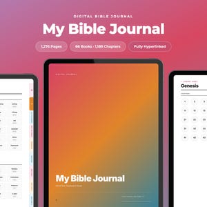 Rivista biblica digitale in PDF con collegamenti ipertestuali a tutti i 66 libri (SOAP, preghiera, appunti per sermoni - Notability Goodnotes).