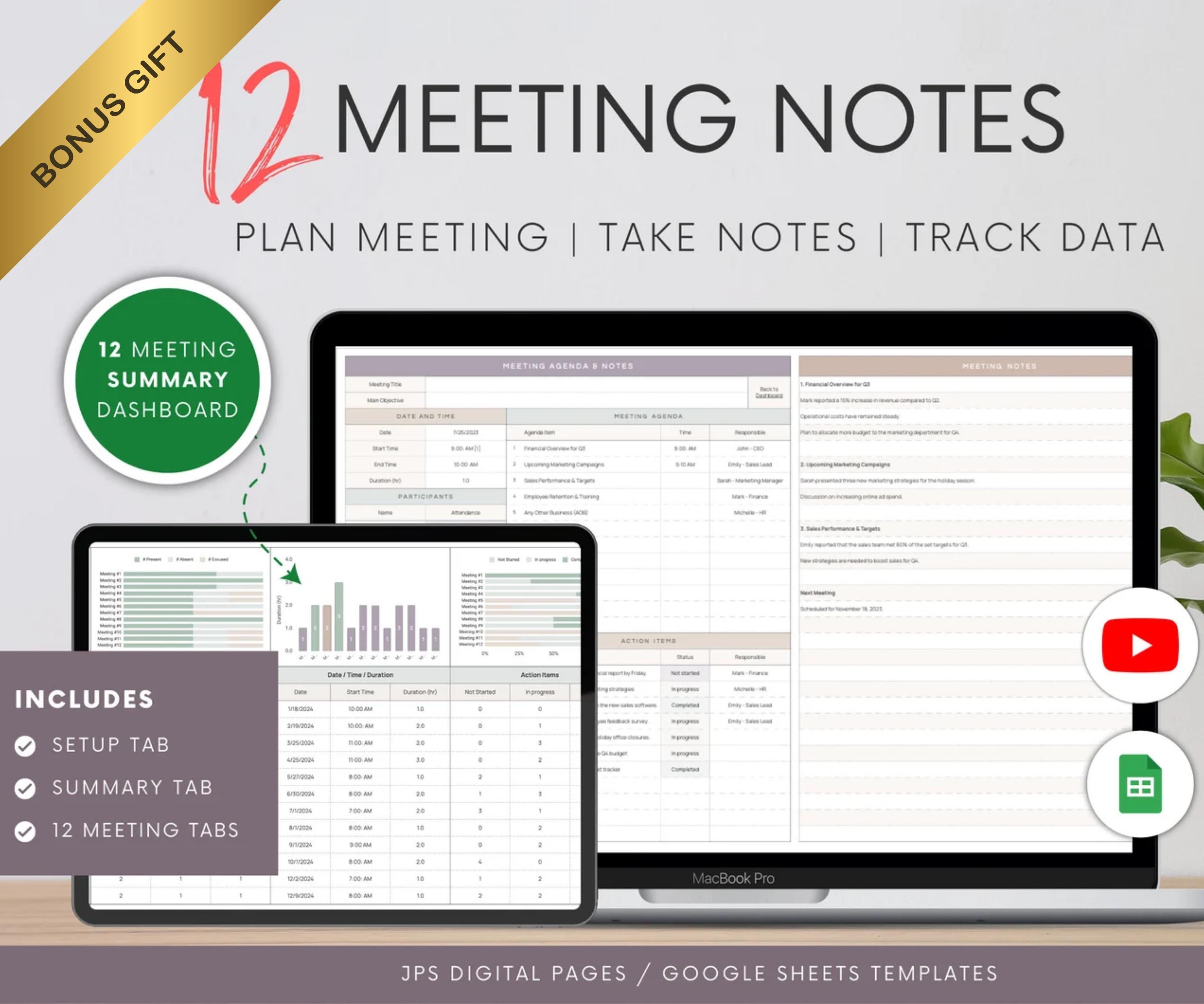 Employee Google Sheets Template Bundle: Schedule, Attendance, Directory ...