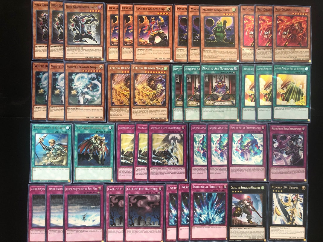 Yugioh Ninja Deck Hanzo Ninjitsu Etsy