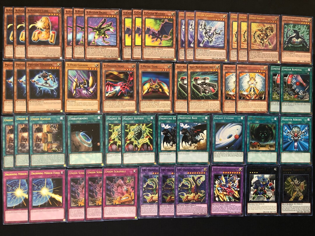 Yugioh ABC Deck Dragon Buster Core Drake Wyvern Silver Etsy