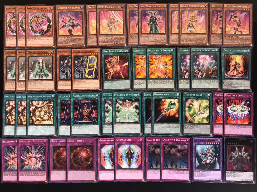 Yugioh Custom Dark Magician Girl Deck Chocolate Kiwi Berry - Etsy