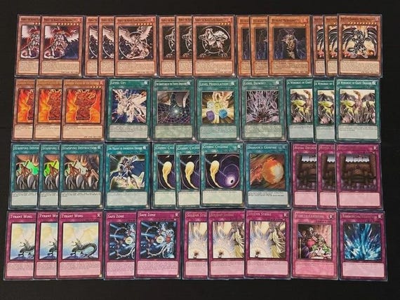 Yugioh Horus the Black Flame Dragon Deck - Etsy