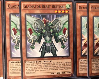 Yugioh Gladiator Beast Deck- Andal- Augustus- Bestiari- Noxious- Editor- -  Etsy