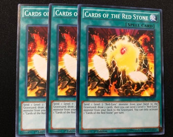 cards of the red stone yugioh Yugioh - Cards of the Red Stone x 3 - NM - Plus Free Holographic Card