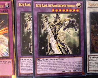 Yugioh Buster Blader Deck- Swordmaster- Wizard- Robot- Dragon Buster Mirror  Force - Etsy