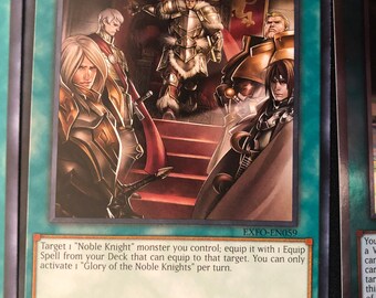Yugioh Noble Knight Deck- Sacred Noble Knight- Medraut- Brothers- Drystan-  Artorigus- Merlin- Warrior- Light - Etsy