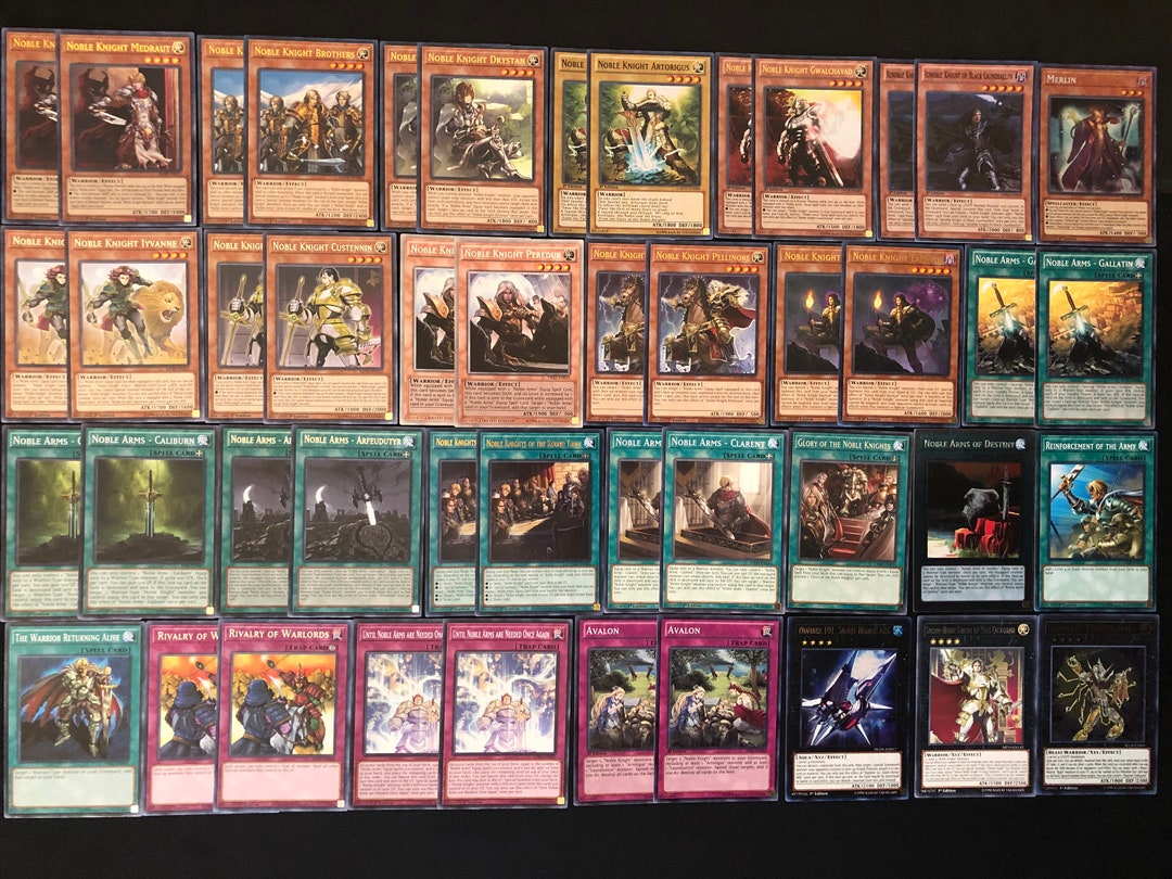 Yugioh Noble Knight Deck Sacred Noble Knight Medraut Brothers Drystan