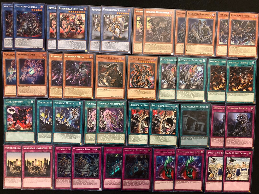Yugioh Vendread Deck Etsy