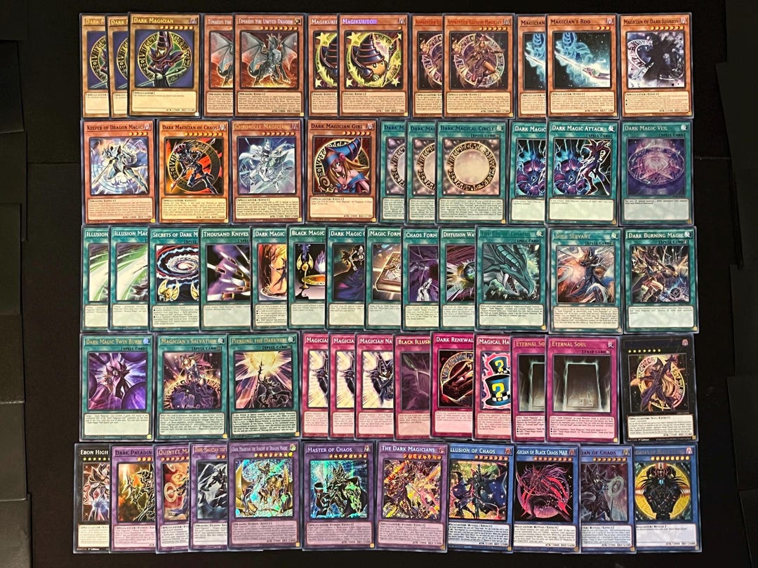 Yugioh Dark Magician Deck Complete - Etsy