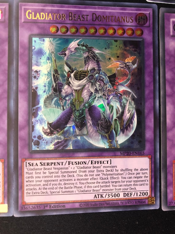 Yugioh Gladiator Beast Deck- Andal- Augustus- Bestiari