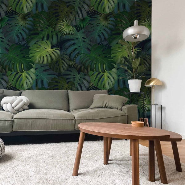 Monstera Wallpaper - Etsy Australia