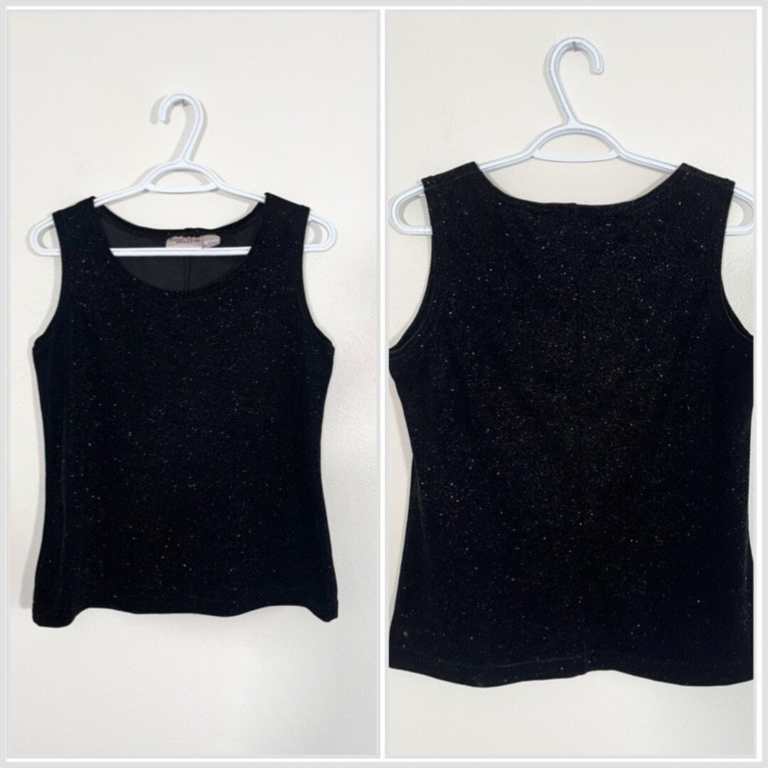 Vintage Black Solid 90s Tank main image 0