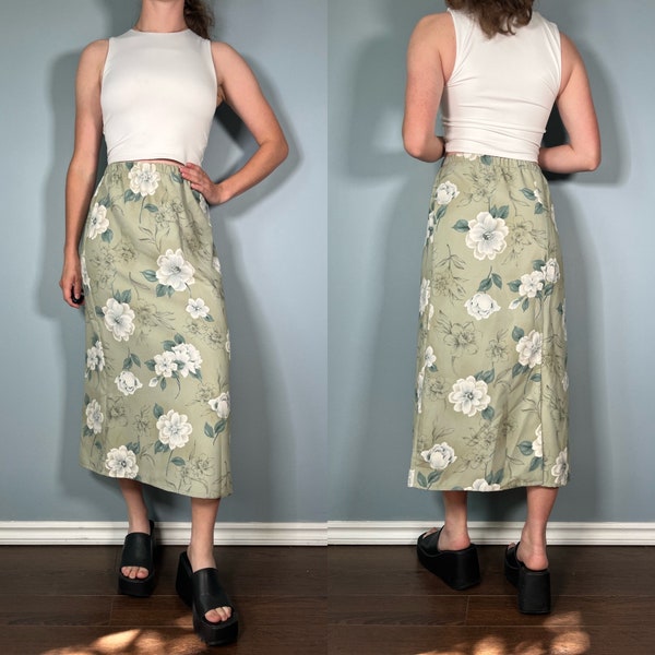 Y2K Silk Boho Brown Fairy Skirt (XS/S)