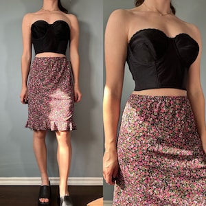 Corsetto vintage anni &#39;90, reggiseno intimo bustier nero degli anni &#39;90 38B