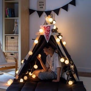 Sensory Tent, Calm Down Teepee Tent for Kids, Black Out Toddler Play House, ADHD, SPD, Sensory Corner for Relax, Reduce Anxiety