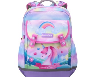 Mochila escolar LSP103P - Unicorn Paradise - Púrpura claro