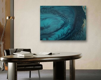 渦 - 12x16インチのキャンバスに描かれたオリジナルのアクリル絵の具