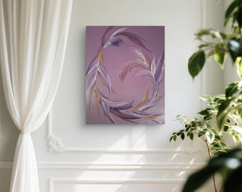Allegory - Abstract acrylic fluid painting, on 20x24inches stretched canvas