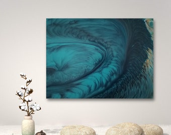 Vortex - Original acrylic fluid painting on 12x16 inches stretched canvas