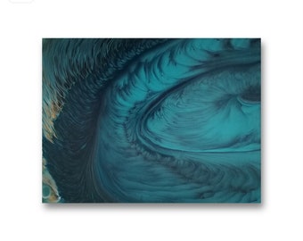 渦 - 12x16インチのキャンバスに描かれたオリジナルのアクリル絵の具