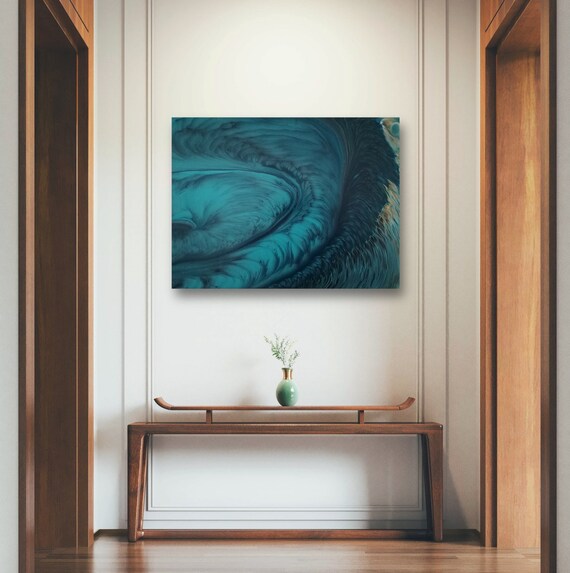 渦 - 12x16インチのキャンバスに描かれたオリジナルのアクリル絵の具