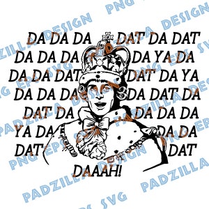 Hamilton King George singing SVG PNG Digital Download