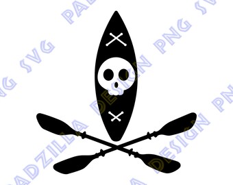 Kayak Crossbones SVG/PNG