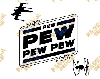 Pew Pew SVG/PNG Digital Download