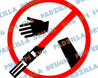 Star Wars No Lightsabers Warning  SVG PNG Digital Download