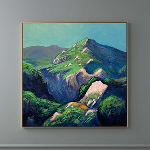 12 x 12 Original Landscape Canvas Painting Collectible Nature