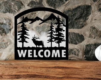 Señal de bienvenida de alce