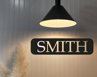 Personalized Metal Sign, Custom Metal Sign, Metal Signs Personalized, Outdoor Signs, Family Name Sign Metal, Last Name Metal Sign
