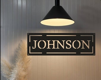 Personalized Metal Sign, Custom Metal Sign, Metal Signs Personalized, Outdoor Signs, Family Name Sign Metal, Last Name Metal Sign