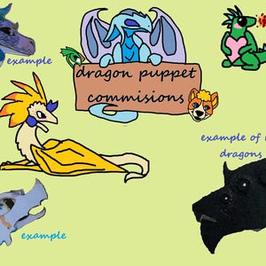 paper dragon puppet commissions