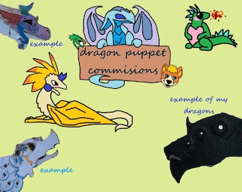 paper dragon puppet commissions