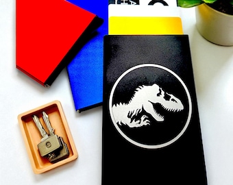 Jurassic Fossil Pop-Up Card Wallet: Slim Credit Card Case