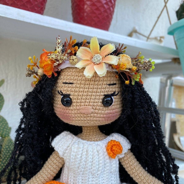 Personalized Crochet Princess Doll, Handmade Amigurumi Doll, Crochet Dolls for Sale, Finished Doll