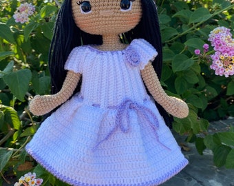 Amigurumi Princess Doll, Crochet Doll for Sale, Handmade Stuffed Doll, Girls for Gift